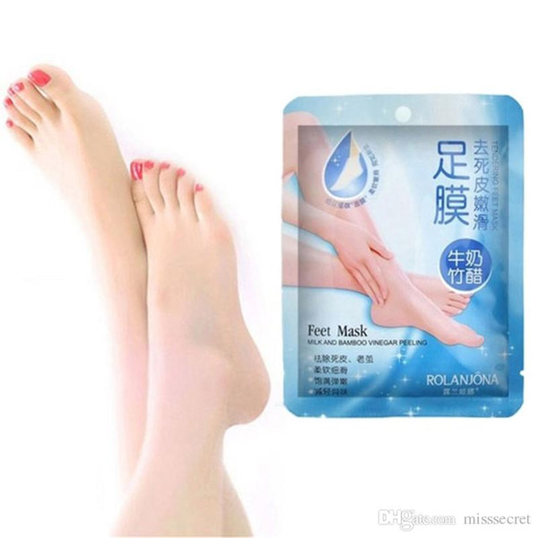 Milk bamboo feet mask vinegar peeling tendering foot mask Exfoliation Feet Spa Dead Skin Cuticle Remover Heels care Exfoliating Foot Mask