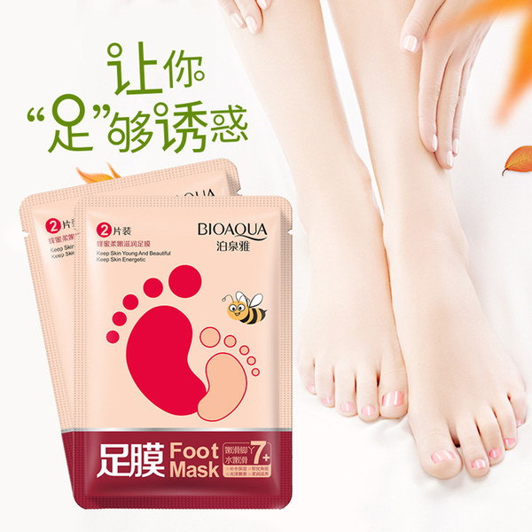 Bioaqua Honey hydrating moisturizing foot care exfoliating foot patch soft moisturizing 30g foot film wholesale free shipping