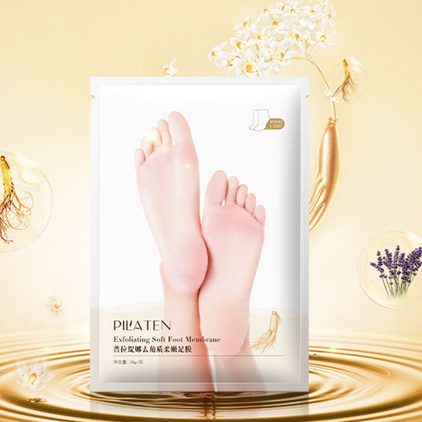 Hot Selling Pilaten Foot Peeling Mask Exfoliating Socks For Pedicure Sosu Exfoliating Foot Care Dead Skin Removal Foot Mask