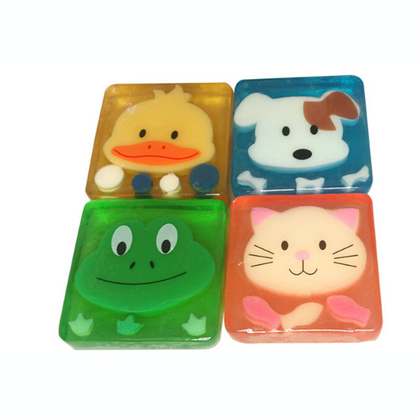 New Cute Creative Cartoon Animal Bath Body Works Silicone Portable hand soap 100g skin care for children dhl free