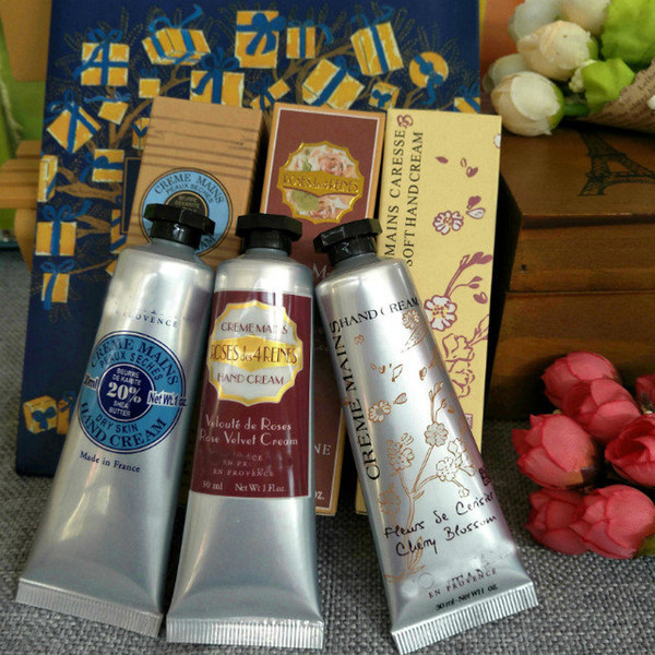 Wholesale! 6 PCS Lovely Hands kit Plaisir Soins des Mains Hand Cream kit travel exclusive sets 30 ml free shipping