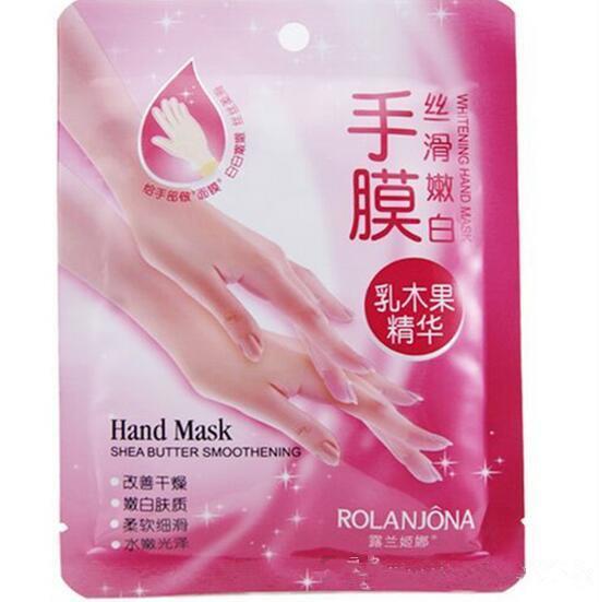 New Rolanjona Milk Bamboo Vinegar hand Mask Peeling Exfoliating Dead Skin Remove Professional hand sox Mask hand Care