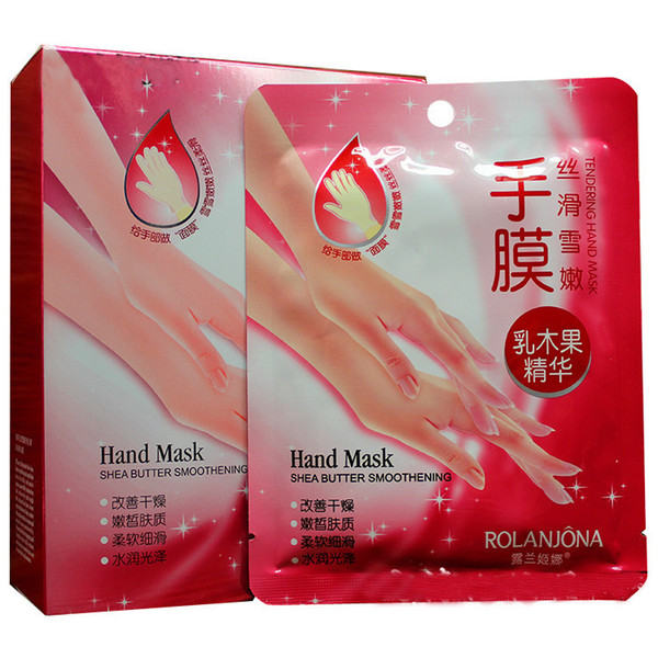 Rolanjona Milk Bamboo Vinegar Hand Mask Peeling Exfoliating Professional ROlanjona Milk Bamboo Vinegar Hand Mask Free Shipping