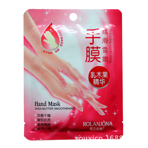 600pcs Rolanjona Milk Bamboo Vinegar hand Mask Peeling Exfoliating Dead Skin Remove Professional hand sox Mask hand Care 2pcs=1pair in stock