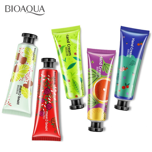 New 5pcs/set BIOAQUA Moisturizing Hand Cream Mini Cute Hand Lotions Nourishing Hand Feet Care Cream for Men Womem