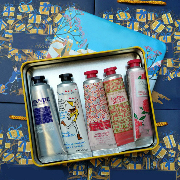 Famous Brand For Christmas EN PROVENCE hand cream suit with 5 pieces pack suit mini hand lotions.