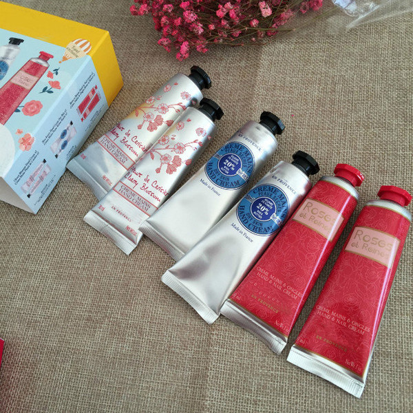 Whosale LOVELIER HAND CREAM Kit Shea Butter Pivoine Flora Hand Cream Roses et Reines