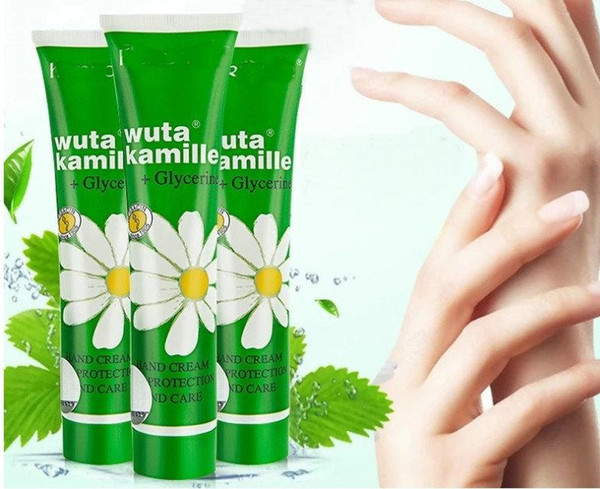 6pcs Famous brand Herb acin wuta Kamille HandCream Glyzerin For Women Chamomile Glycerine Hand Cream 75ml Moisturizing Nourishing