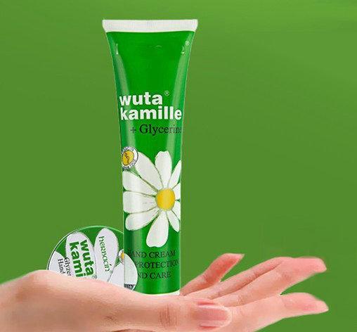 DHL Famous brand Herb acin wuta Kamille HandCream Glyzerin For Women Chamomile Glycerine Hand Cream 75ml Moisturizing Nourishing