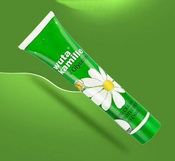 DHL 24pcs Famous brand Herb acin wuta Kamille HandCream Glyzerin For Women Chamomile Glycerine Hand Cream 75ml Moisturizing Nourishing