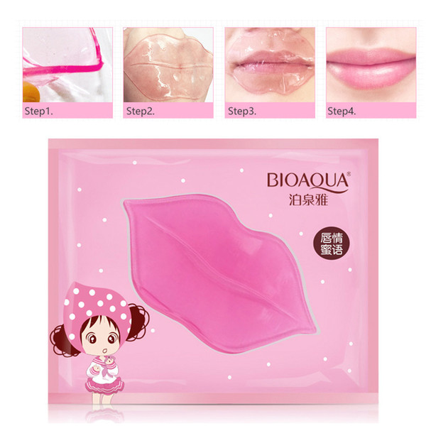 BIOAQUA Lip Gel Mask Lip Care Hydrating Repair Remove Lines Blemishes Lighten Lip Line Collagen Mask