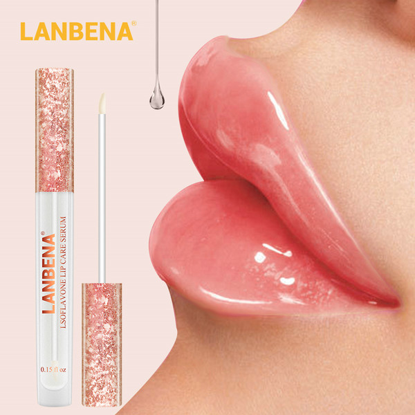 LANBENA Lip Care Serum Plumper Repairing Reduce Fine Lines Increase Moisturizing Lips Elasticity Beauty Cosmetics