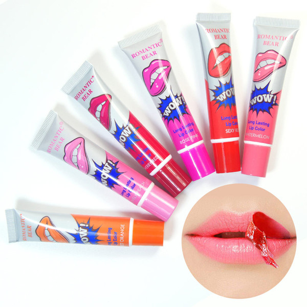 Wholesale 6pcs/ Lot Lip Gloss Matte Waterproof Lip Stick Magic Color Long Lasting 6 Colors free shipping