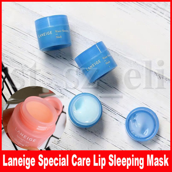 Laneige Special Care Lip Sleeping Mask Lip Balm Lipstick 3g and Water Sleeping Mask Overnight Small Size 15ml