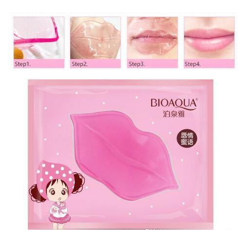 BIOAQUA Lip Gel Mask Lip Care Hydrating Repair Remove Lines Blemishes Lighten Lip Line Collagen Mask