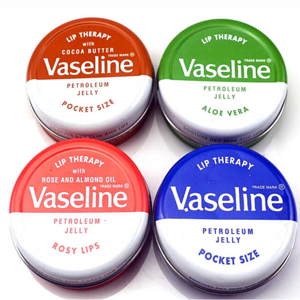 2018 Hot Makeup brand Vaseline Lip therapy cocoa butter for soft glowing rosy lips Hydrating Petroleum jelly moisturizing Lip balm lip crea