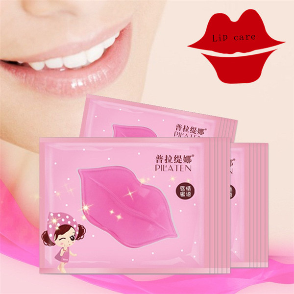 Wholesale- Skin Care Crystal Lips Mask Moisturizing Anti-Aging Anti-Wrinkle Lip Care Collagen Lip Mask lips care A0474