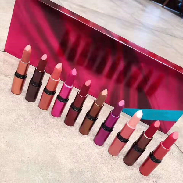 In Stock M Makeup Colorful 10 colors Lip Set Matte Lipstick Set Christmas LipKit 10pcs/set Long Lasting Lip Stick