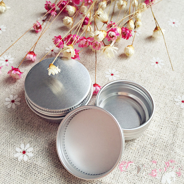 50pcs/lot 5g 10g 15g 20g 30g 40g 50g Aluminum Jars 5ml 10ml 15ml 20ml 30ml 40g 50ml Empty Cosmetic Metal aluminum Tin Containers