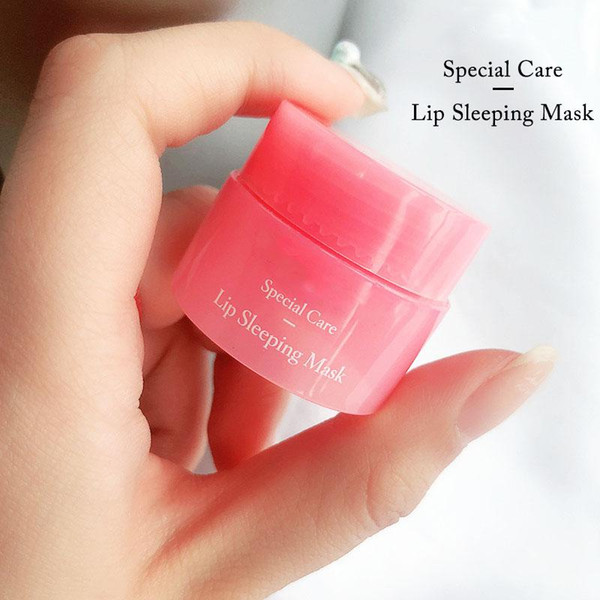 Korea Lip Sleeping Mask Night Sleep Maintenance Moistened Lip Balm The Pink Lips Bleaching Cream Nourish Protect Lips Care 3G