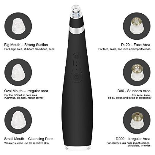 2018 NEW Pore Vacuum Pore Cleaner Blackhead Remover Vacuum Electronic Facial Pore Cleanser Microdermabrasion Machine Comedone Extractor