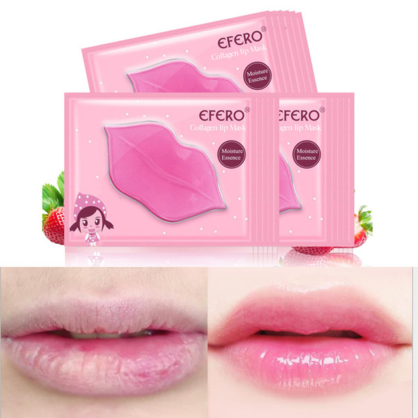 Collagen Lip Plumper Increase Lip Enhancer Crystal Gold Mask Nourishing Patches for Lip Care Scrub Repair Lips 18 pcs=1 box