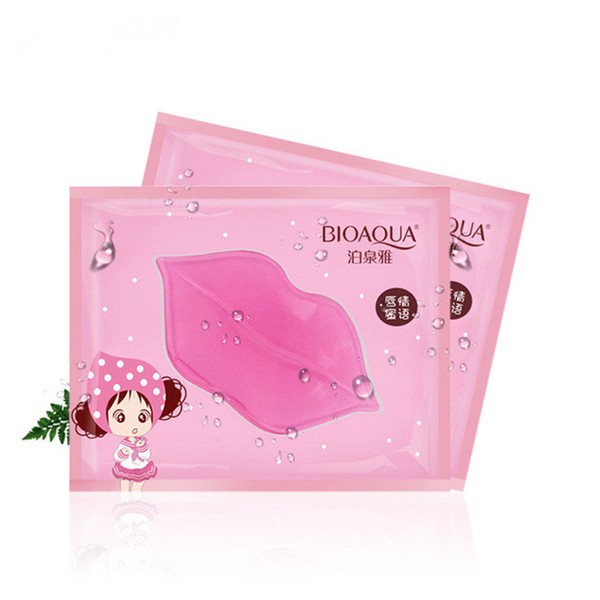 BIOAQUA Crystal Collagen Lip Mask Moisture Essence Lip Care Pads Anti Ageing Wrinkle Patch Pad Gel For Makeup