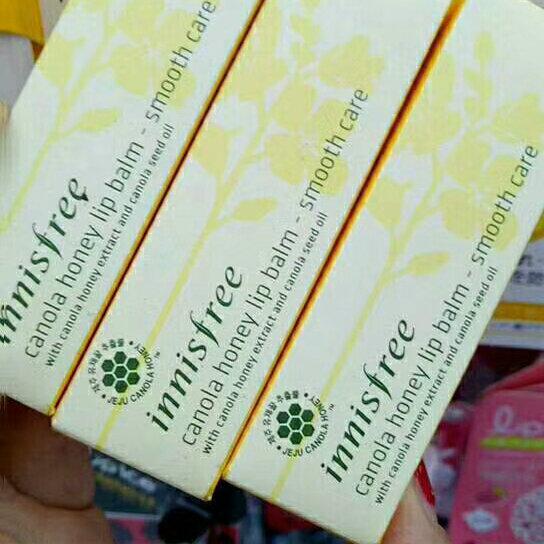 12PCS famous brand innisfree canola honey lip balm smooth care deep moisture 3.5g 3 kinds styles Protect wet moist lips