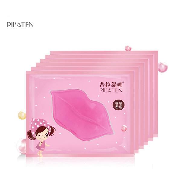 Pilaten Skin Face Care Crystal Collagen Lip Mask Lip Care Pads Moisture Essence Anti Ageing Wrinkle Gel