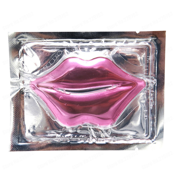 DHL 5000pcs New Neutral Packing 24k Gold Collagen Crystal Lip Mask Bionic Mask Moisturizing Lip Care