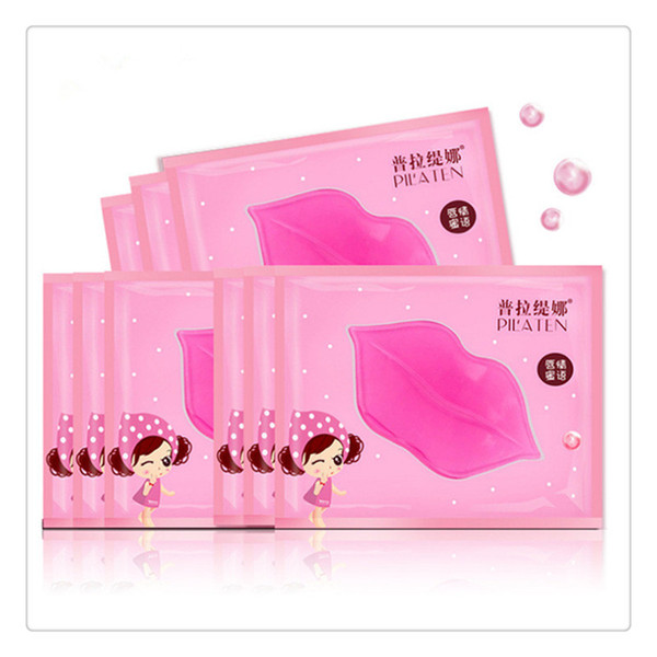 High Quality Lip Care Masks PILATEN Authorized Collagen Crystal Lips Masks Moisturizing Anti Aging Anti Wrinkle Lip Care Masks Free Shipping