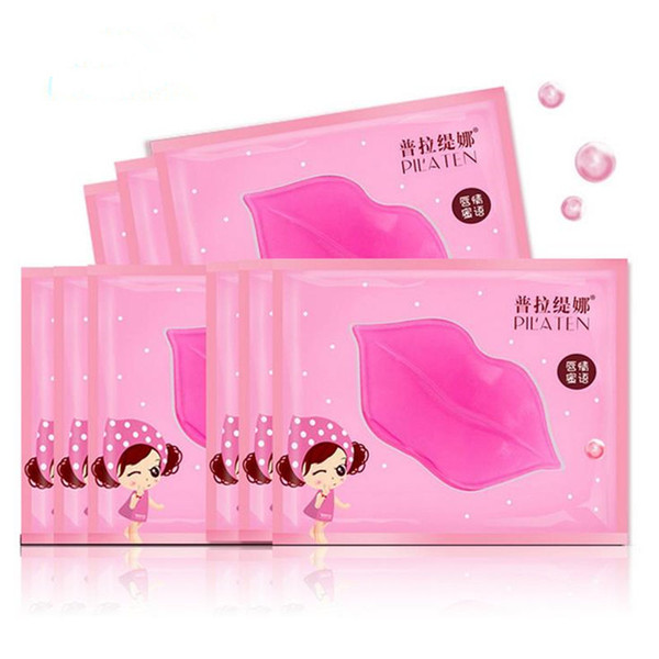 PILATEN Crystal Collagen Lip Mask Collagen Protein Crystal Women Replenishment Lip Film Lip color anti cracking free shipping