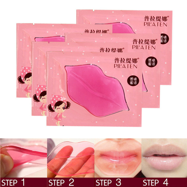 Lip Plumper Crystal Collagen Lip Mask Pads Moisture Essence Anti Ageing Wrinkle Patch Pad Gel Full Lips Lip Enhancer