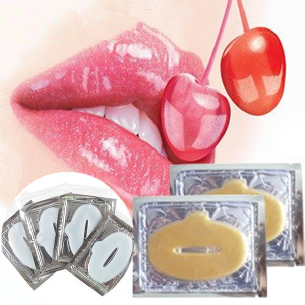 Crystal Collagen Lip Masks Lip Care Moisturising Mask Lip Film Gold white Collagen Protein Crystal Moisturizing FC511