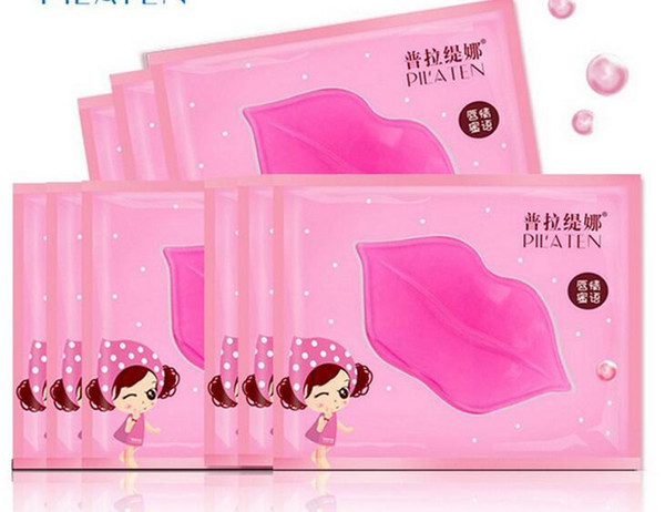 2017 PILATEN Authorized Collagen Crystal Lips Mask Moisturizing Anti-Aging Anti-Wrinkle Lip Care dilute the lip free DHL