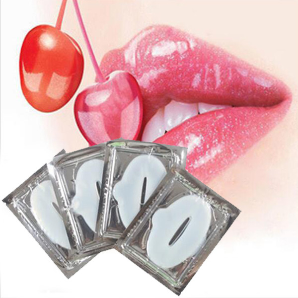 Wholesale-5Pcs/set Crystal Collagen Lip Mask Pads Moisturizing Essence Wrinkle Lips Enhancer Beauty Moist Plump Lip Makeup Tools