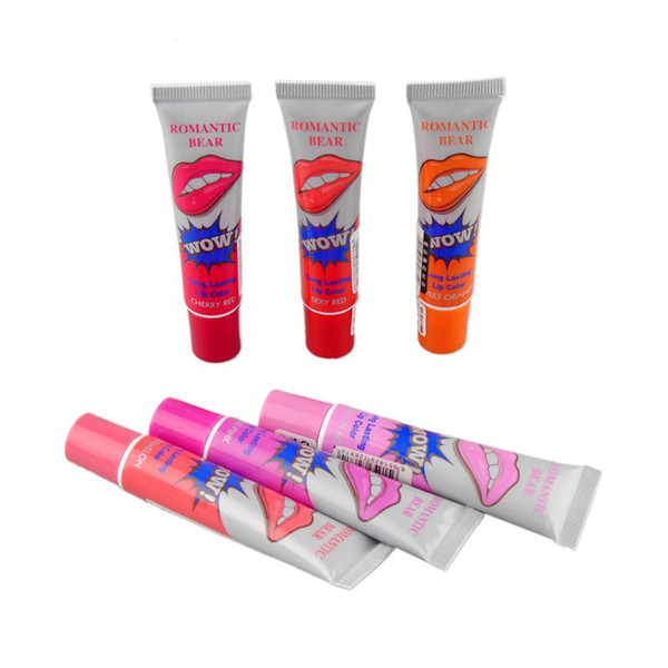 Peeling long-lasting lipstick romantic bear peel lip gloss 24 hours without dyeing marine collagen lipstick balsam plant