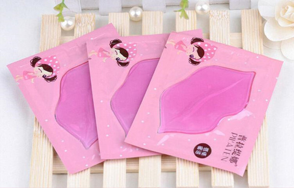 500pcs/lot Super Version Pilaten Lip Masks Crystal Collagen Lip Care Exfoliating Moisturizing Lip Mask free shipping