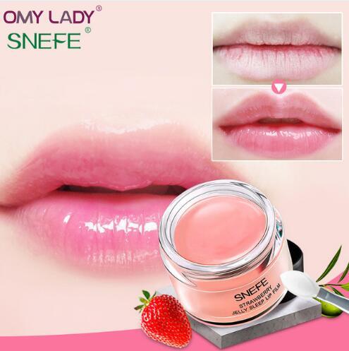 Hot Sale Strawberry Moisture lip mask Moisturizing lipstick Lip care hydrating brighten lip massage free shipping