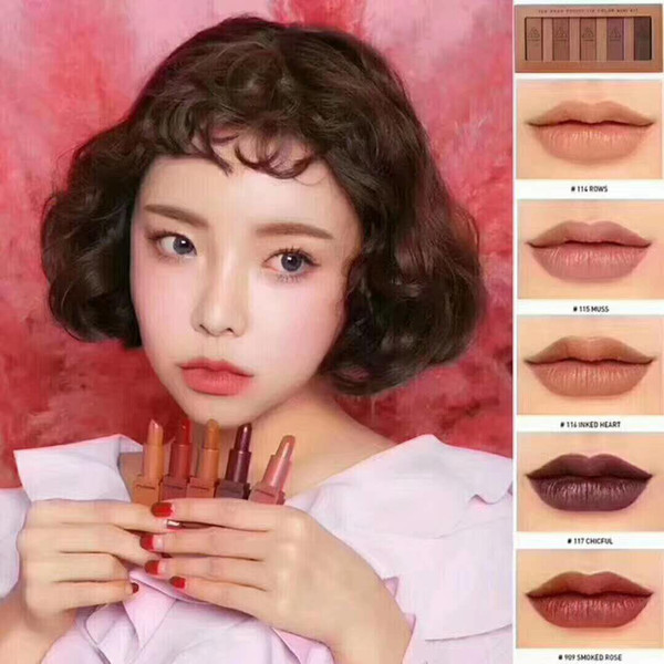 3CE Eunhye House Silky MINISIZE Matte Lipstick Long Lasting Waterproof Baton Mate Nude mini Lip Stick Set 5pcs/set new 2018