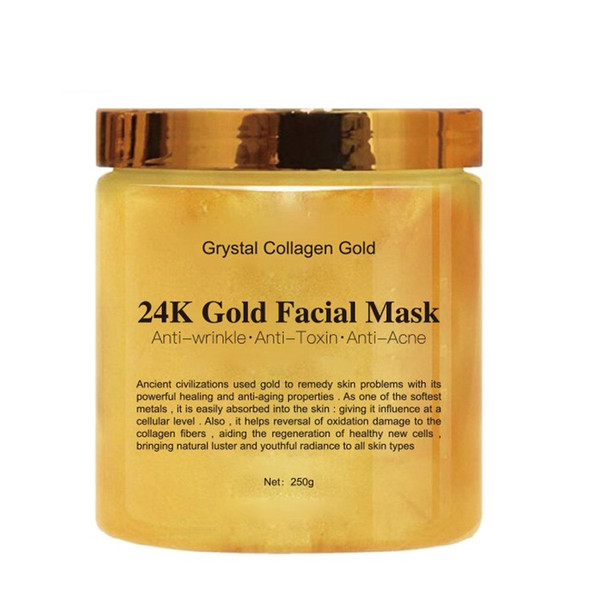 Crystal Collagen Gold Woman's Facial Face Mask 24K Gold Collagen Peel Off Facial Mask Face Skin Moisturizing Firming