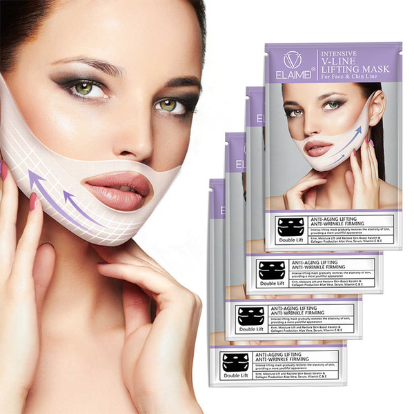 new hot V-Shaped V face sculpting chin masks Neck Mask Patch Double Chin Reducer Neck Lift Moisturizing Mask V Face Chin Cheek Lift Up Mask