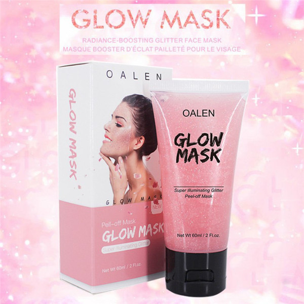 60g Pink Peel Off Glow Mask Blackhead Remover Moisturizing Deep Cleansing Firming Purifying Facial Mask Face Skin Care