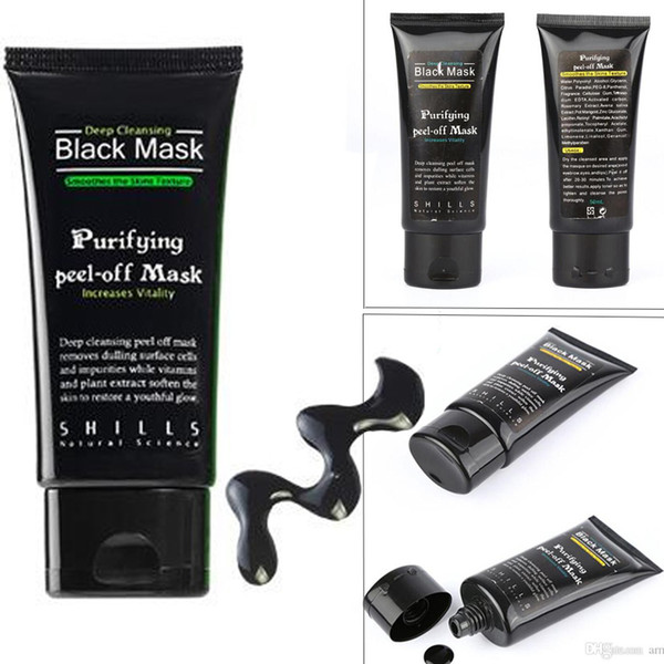 SHILLS Deep Cleansing Black MASK 50ML Blackhead Facial Mask makeup black head cleaning Activated carbon black mask