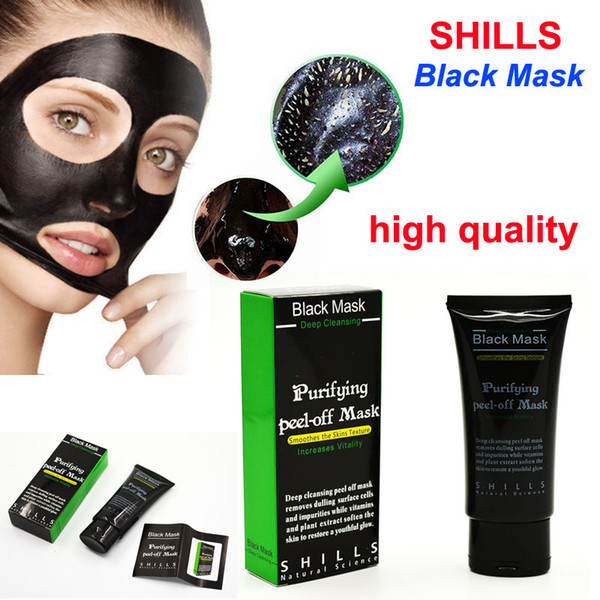 High Quality SHILLS Deep Cleansing Black Mask Pore Cleaner 50ml Purifying Peel-off Mask Blackhead Remover Facial Mask Face Care Free DHL