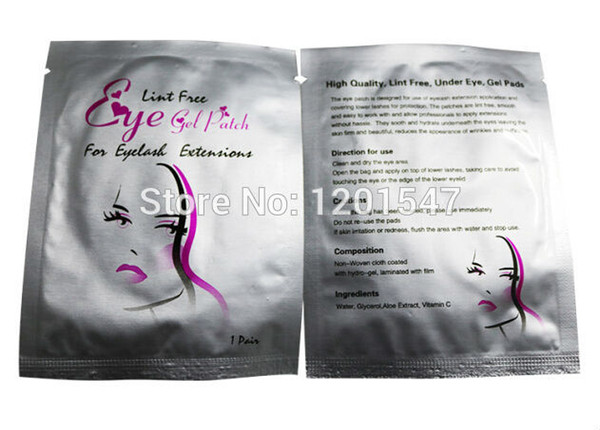 Wholesale- 100pcs=50 pairs Korea ultra thin lint free eye gel patch,eye pads