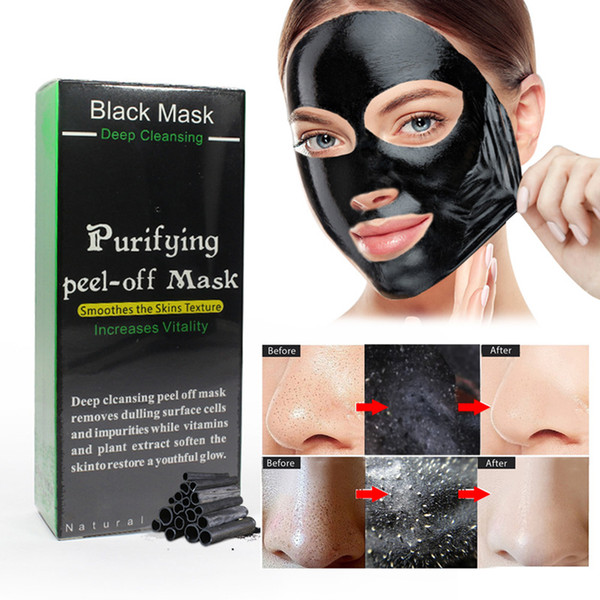 Blackhead Remove Facial Masks Deep Cleansing Purifying Peel Off Black Nud Facail Face black Mask 50ml