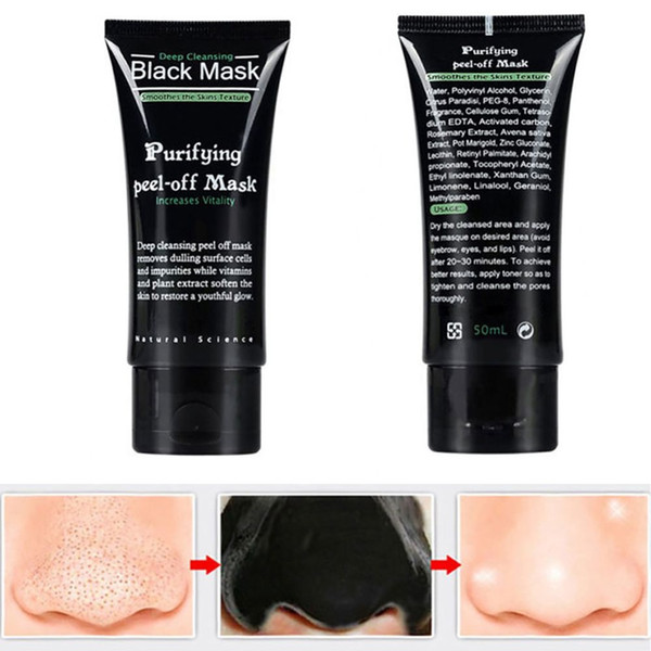 Blackhead Masks Makeup Blackhead Remove Facial Masks Deep Cleansing Purifying Peel Off Mask Mud Black Masks Free Shipping BB