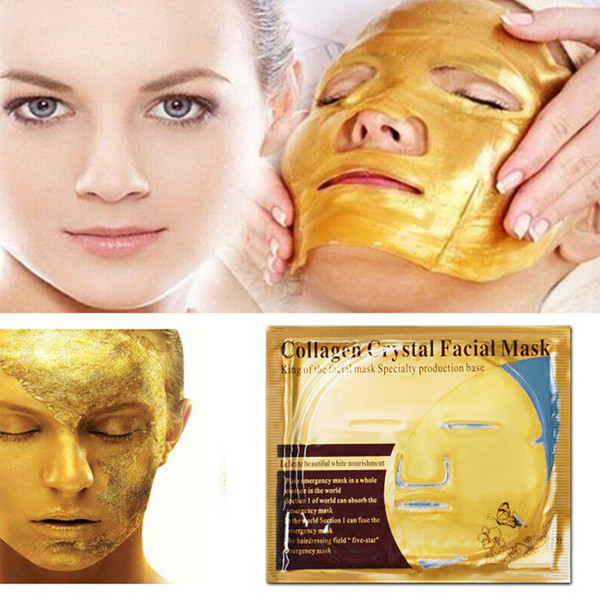 Gold Mask Sheet Bio-Collagen Facial Mask Moisturizing Face Mask Gold Powder Sheet Skin Care