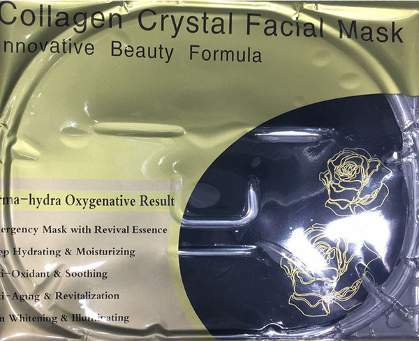 Collagen Face Mask Crystal Collagen Facial Masks Black Moisturizing Anti-aging Skin Care Cosmenics mask new wholesale